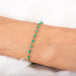 Emerald Textile Bracelet in 18k Gold