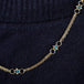 Blue Diamond Whisper Chain Necklace in 18k Gold