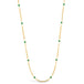 Emerald Whisper Chain Necklace in 18k Gold