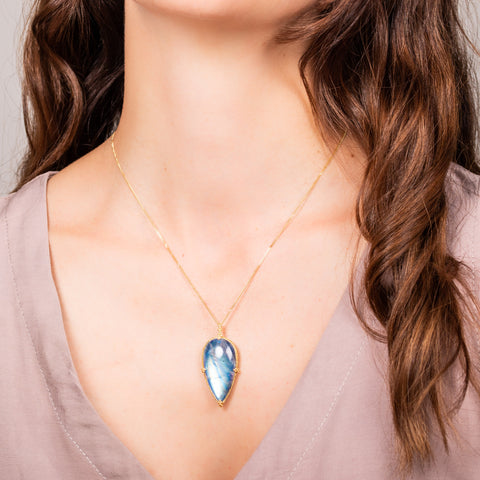 Teardrop Moonstone Necklace