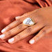 Abstract Mabe Pearl Ring