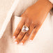 Abstract Mabe Pearl Ring