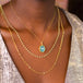 Oval Aquamarine Necklace