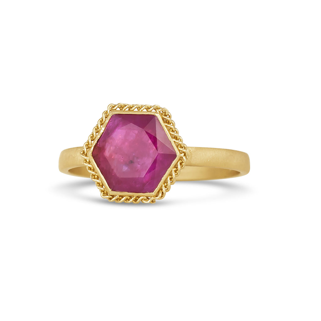 Tiny on sale ruby ring