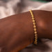 Champagne Diamond Textile Bracelet in 18k Gold