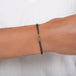 Champagne Diamond Bracelet in Oxidized Silver and 18k Gold