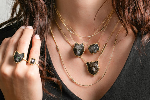 Carved Gemstone Necklaces