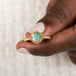 18k Gold Boulder Opal ring