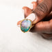 18k Gold Boulder Opal ring