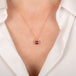 Fiery Ruby Necklace