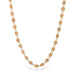 Woven Brown Zircon Necklace in 18k Gold