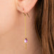 Pink African Sapphire Drop Earrings