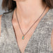 Australian Opal Doublet Rainbow Necklace in Oxidized Silver