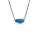 Australian Opal Doublet Oceanic Necklace in Oxidized Silver
