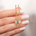 Black Opal Drop Earrings