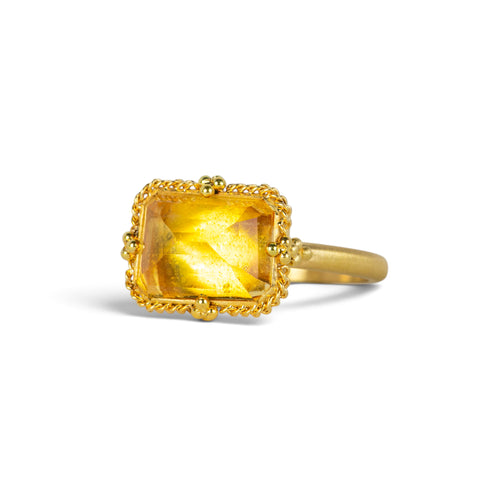 Amber Radiance Citrine Ring
