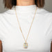 Rectangular Ethiopian Opal Necklace with Silver Diamonds