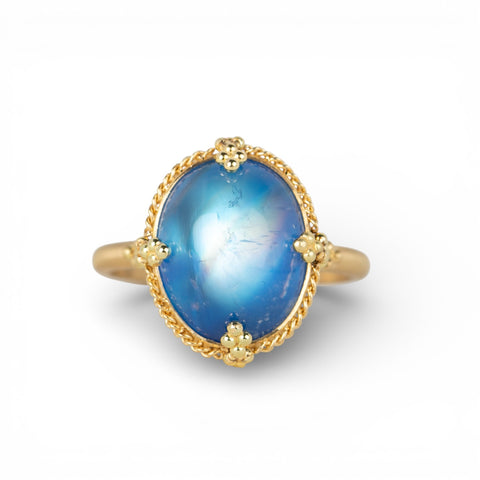 Moonstone Milky Way Ring