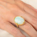 Large Oval Ethiopian Opal Ring