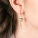 Opal Mirror Gold Tassel Earrings