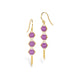 Textile Trio Earrings in Phosphosiderite