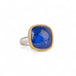 Tanzanite Ring in Sterling Silver and 18k Gold