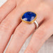Tanzanite Ring in Sterling Silver and 18k Gold