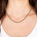 Woven Black Diamond Necklace in 18k Gold