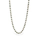 Necklace with blue diamonds on a white background