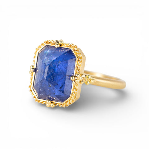 Midnight Blue Tanzanite Ring