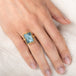 Speckled Aquamarine Ring