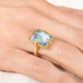 Speckled Aquamarine Ring