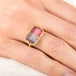 Watermelon Tourmaline Bi-color Ring