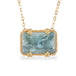 Aquamarine and gold necklace 