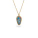 Australian opal doublet necklace on white