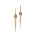 Australian Opal Gold Tassel Earrings