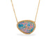 Australian Opal Doublet and gold necklace