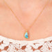 Australian Opal necklace on model