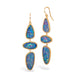 australian opal earrings on white