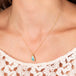 Australian Opal necklace on model