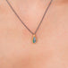 Australian opal necklace on model