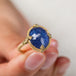 Tanzanite and gold ring