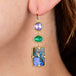 boulder opal drop earrings on model