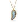 Boulder Opal Feather Necklace