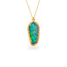 Carved ethiopian opal necklace on white background