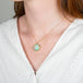 Ethiopian opal and 18k gold necklace