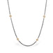 Contrast Petite Stone Necklace in Pearl