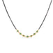 Contrast Textile Necklace in Emerald