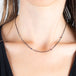 Contrast Petite Stone Necklace in Lapis