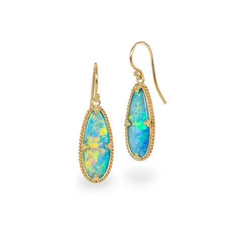 Crystal opal earrings